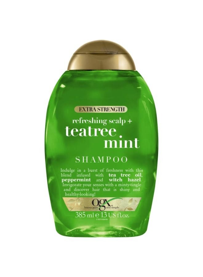 Refreshing Scalp+ Teatree Mint Extra Strength Shampoo 385ml