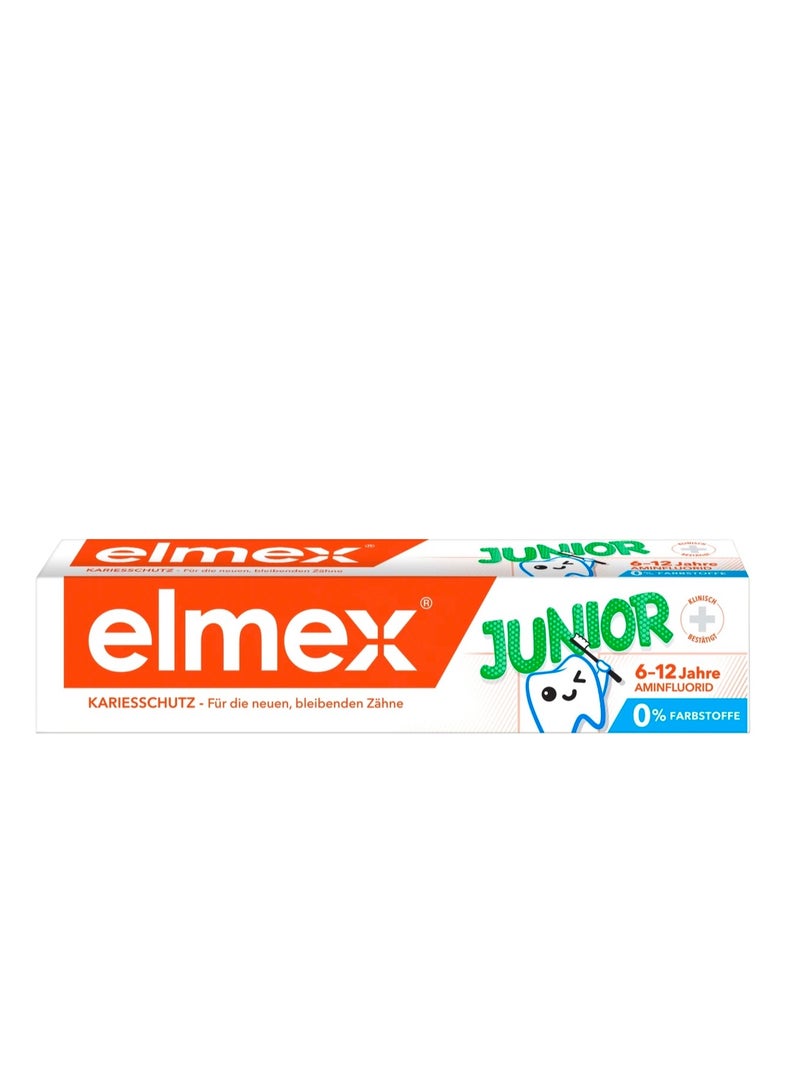 Toothpaste children junior, 6 to 12 years, 75 ml
