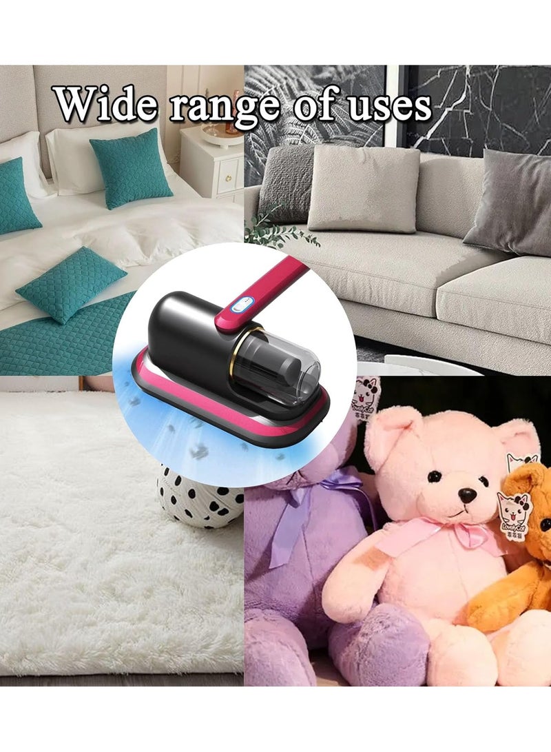 Bed Vacuum Cleaner Upgraded Cordless UV Vacuum Cleaner, Handheld deep Mattress Vacuum Cleaner, Effectively Cleans Bedding, Sofas, Carpets and Other Fabric Surfaces