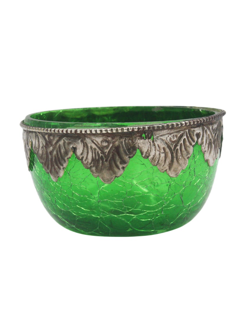 Persian Dining Bowl crack glass w/m Covering