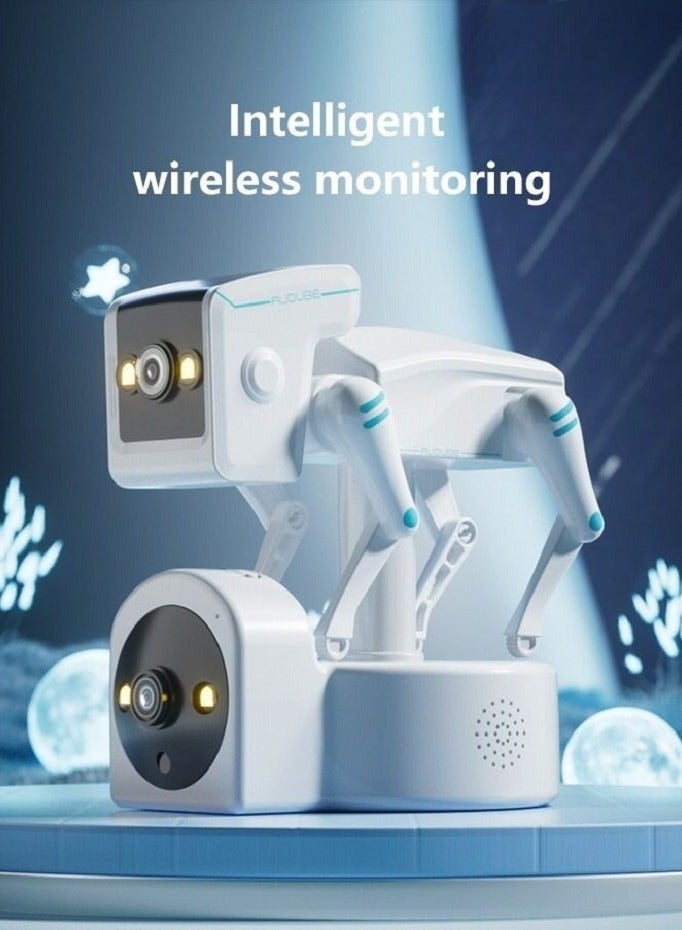 Enhanced Home Security Camera: Crystal Clear 1080P 3MP HD Resolution, Night Vision, WiFi Connectivity, and Siren for Indoor Protection - Safeguard Your Space Around the Clock