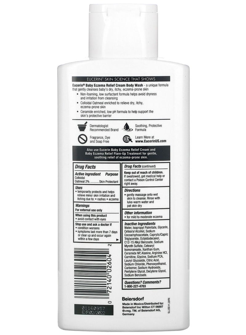 Eucerin, Baby, Eczema Relief, Cream Body Wash, 13.5 fl oz (400 ml)