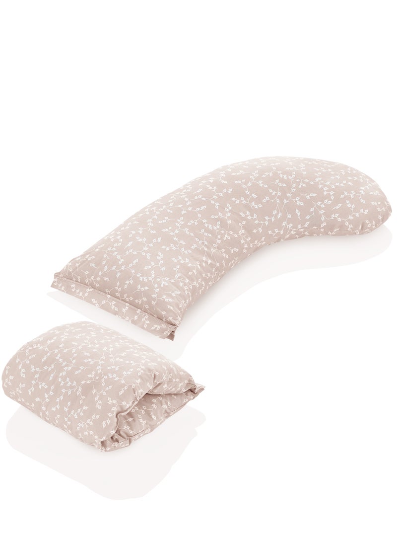 Babyjem Head-Supported Breastfeeding Cushion, Salmon - Versatile and Comfortable Pillow for Pregnancy, Postpartum and Baby Support