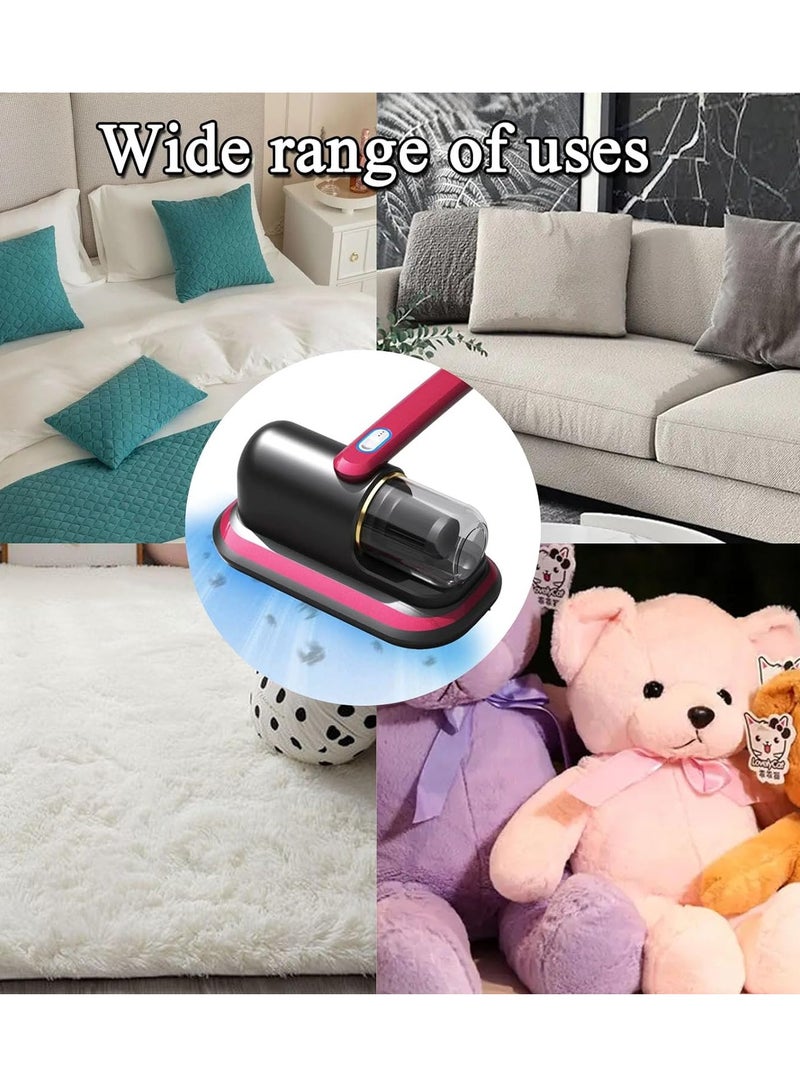 Bed Vacuum Cleaner Upgraded Cordless UV Vacuum Cleaner, Handheld deep Mattress Vacuum Cleaner, Effectively Cleans Bedding, Sofas, Carpets and Other Fabric Surfaces