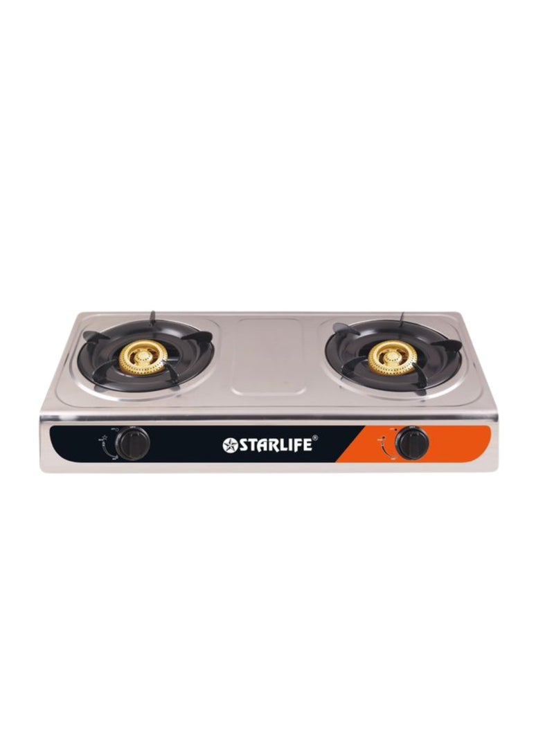 Double Burner Stainless Steel Gas Stove  SL1102