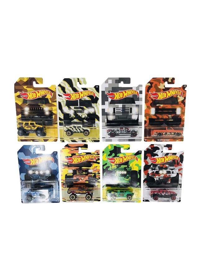 8-Piece Camouflage Series Bundle Car Set