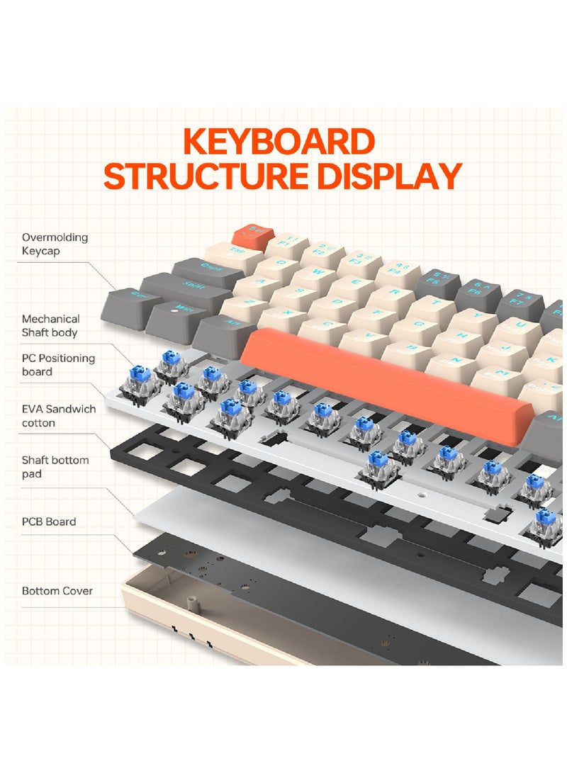 63 Keys Wired Mechanical Gaming Keyboard Rgb Backlit Ultra Compact Mini Keyboard Waterproof Mini Compact 63 Keys Keyboard For PC Mac Gamer Typist Travel Easy Black