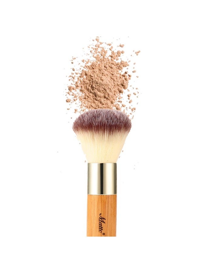 Bamboo Powder Mineral Kabuki Brushlarge Coverage Powder Mineral Foundation Makeup Brush 1 Piece