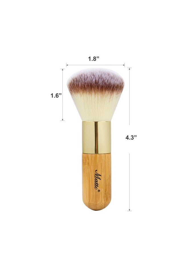 Bamboo Powder Mineral Kabuki Brushlarge Coverage Powder Mineral Foundation Makeup Brush 1 Piece