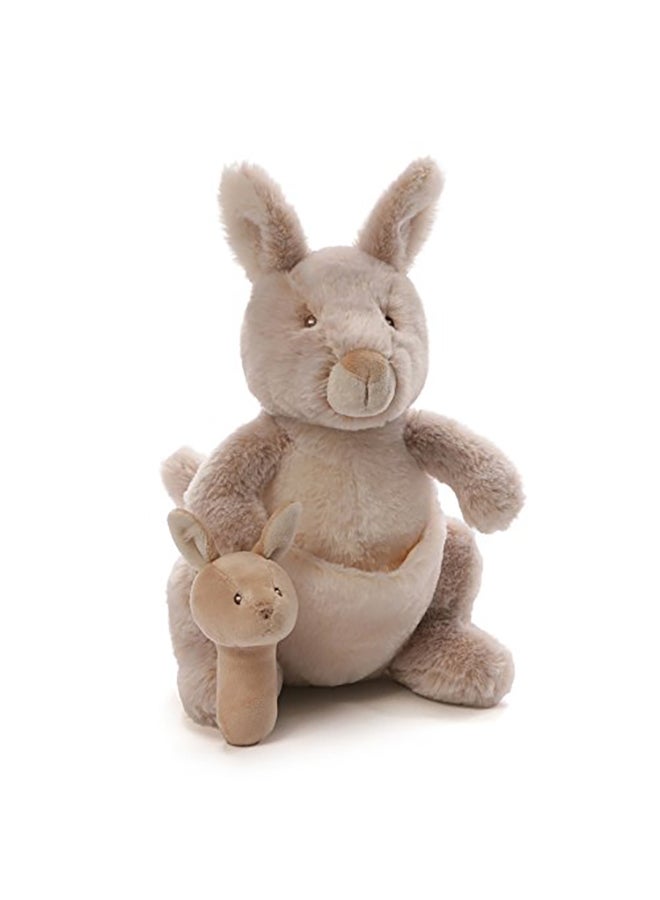 Baby Oh So Soft Kangaroo Stuffed Animal and Plush Rattle Combo