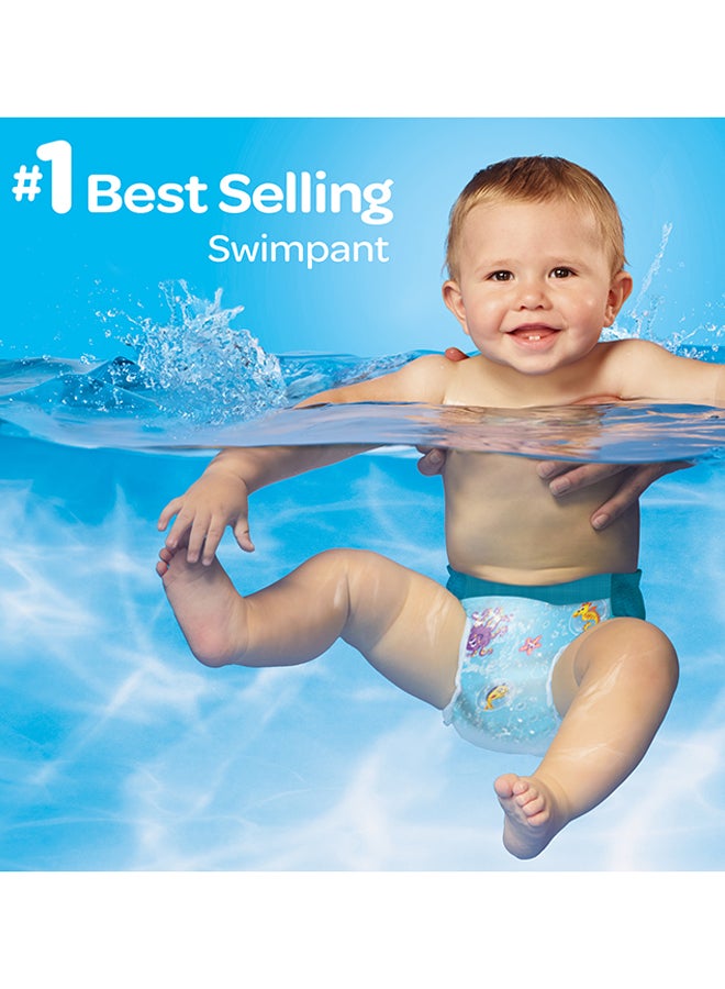 Little Swimmer Disposable Swim Pants Diapers, 7 - 12 Kg, 12 Count - Small, Easy Open Sides
