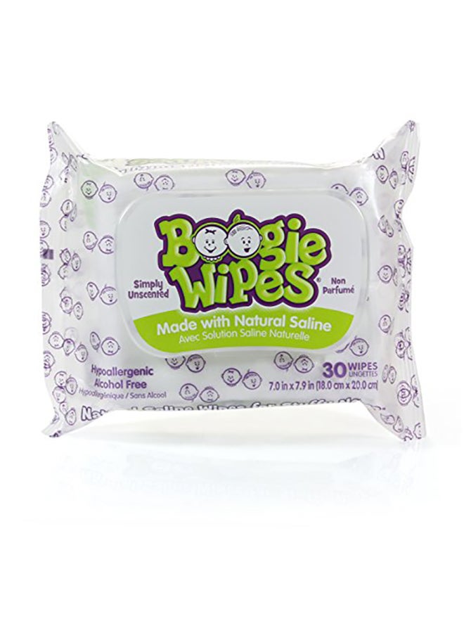 Pack Of 3 Gentle Saline Stuffy Noses Wipes, 30 Count