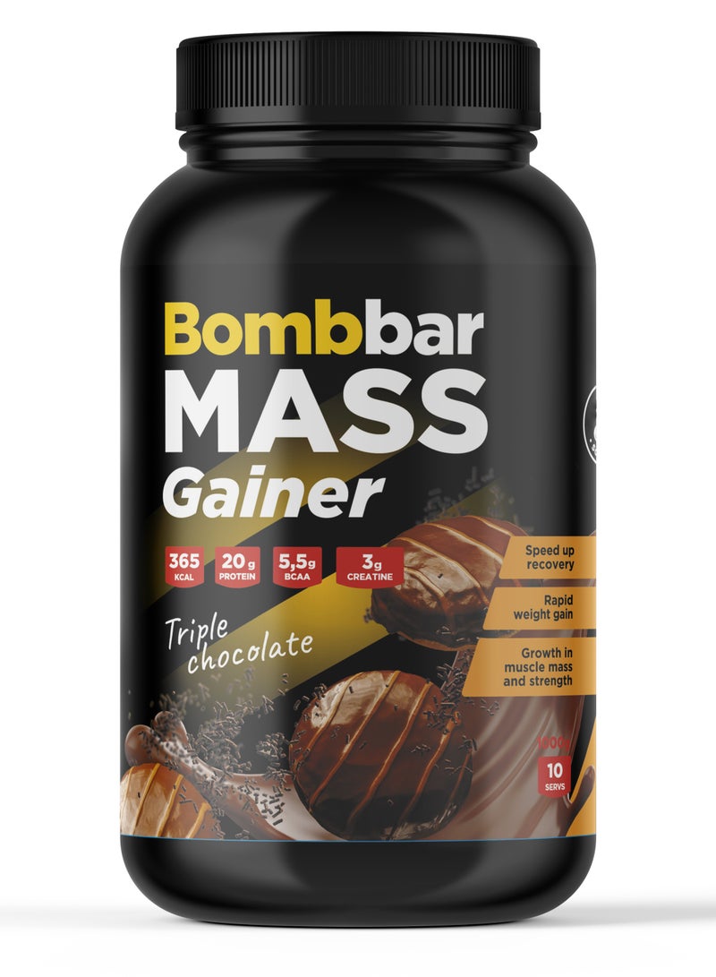 Mass Gainer Protein Powder with Triple Chocolate Flavour 1000g