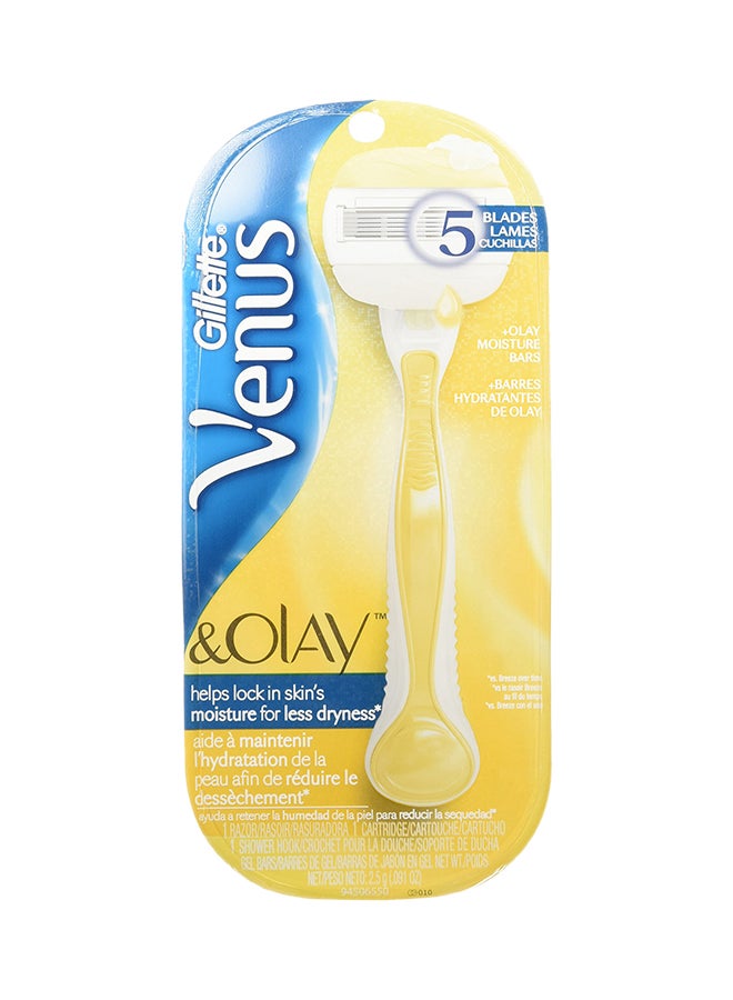 Venus And Olay Razor White/Yellow 7.95x2.3x3.5inch