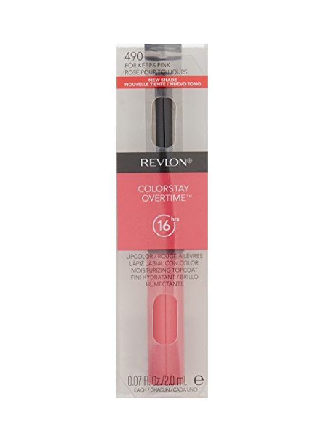 ColorStay Overtime Lipcolor 490 For Keeps Pink