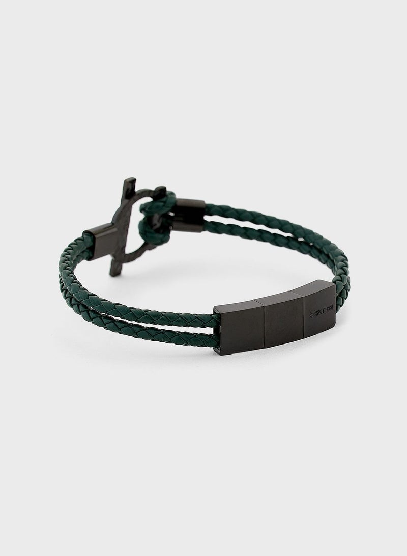 Bit Detail Braided Bracelet