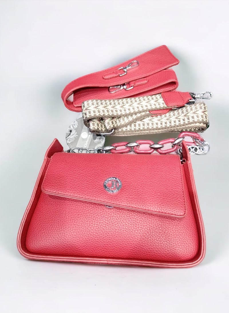 Luxury hand bags for Ladies Red