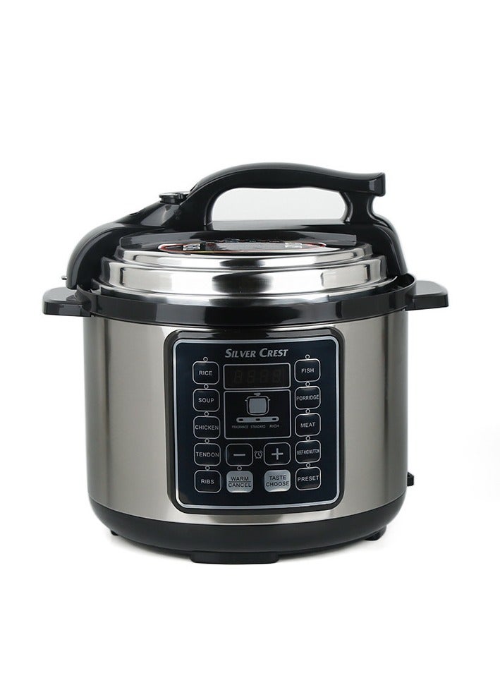 Smart Steam Pot, 6L, Smart Programmable Electric Pressure Cooker Easy to Use