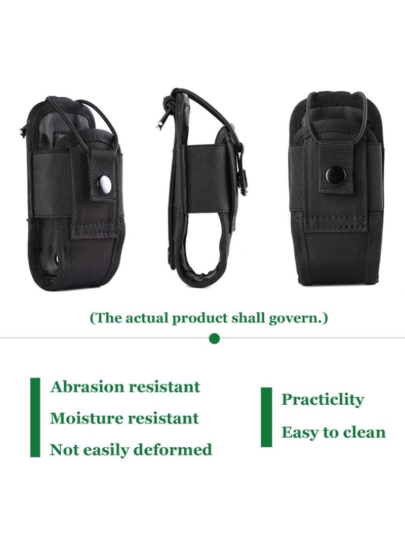 Kyrio Molle Radio Holder Walkie Talkie Pouch Case, suitable for Tactical Hunting Intercom Bag Interphone Pouch.