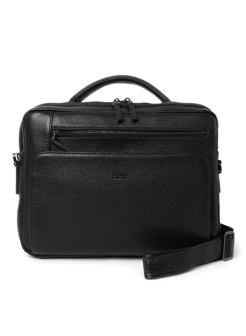 The Bond Leather Laptop Bag Black - 1095 / 1440