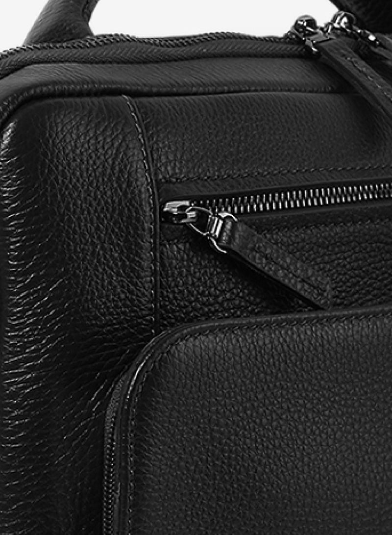 The Bond Leather Laptop Bag Black - 1095 / 1440