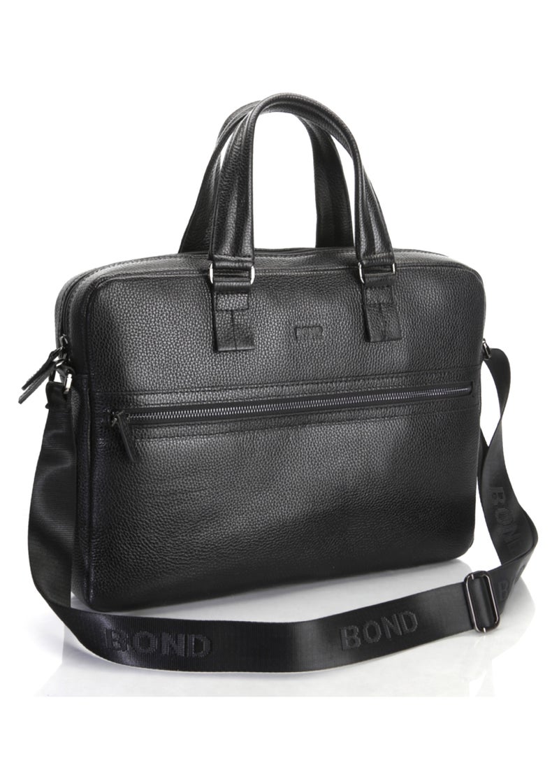 Bond Non Leather Laptop Bag Black - 1039 / 1115