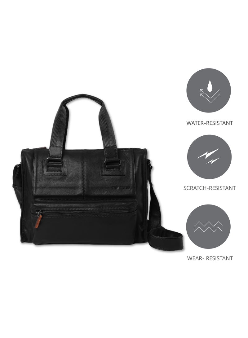 The Bond Leather Laptop Bag Black - 1173 / 1131