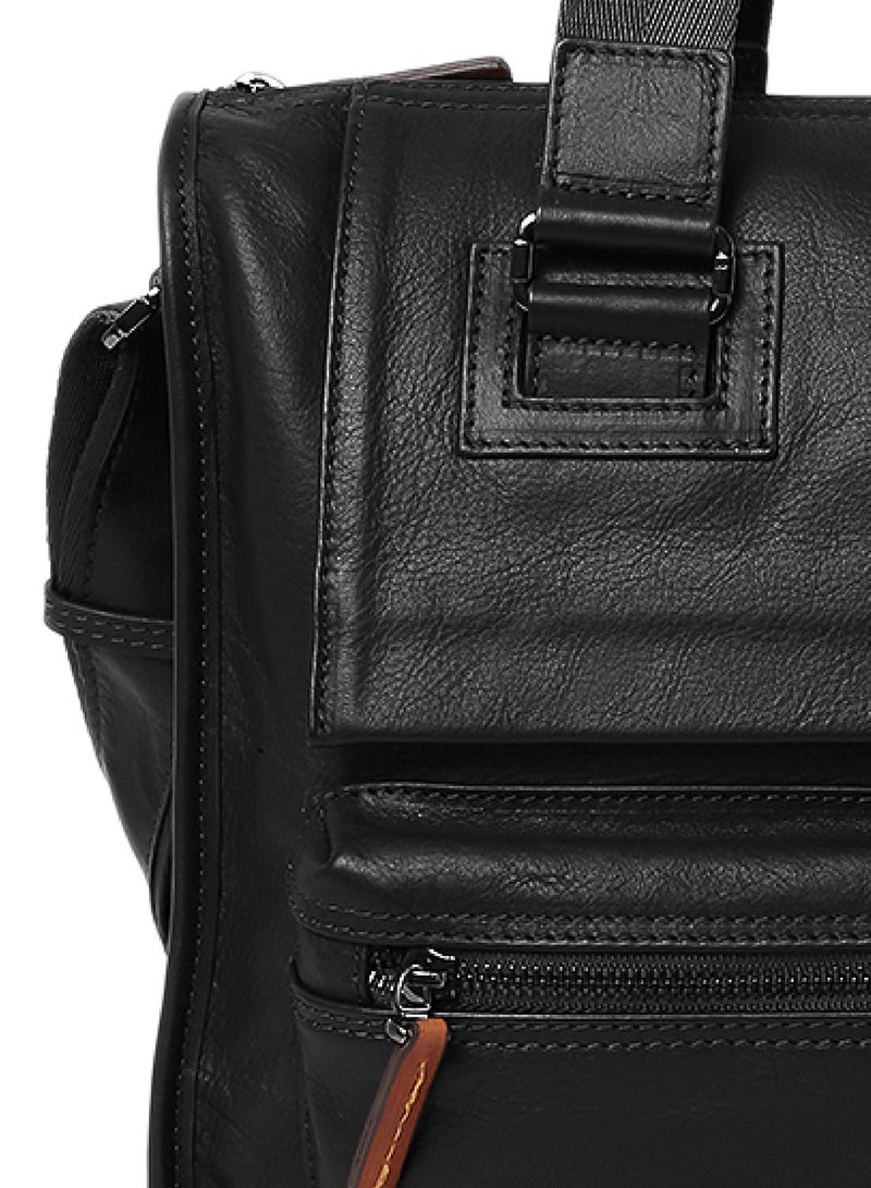 The Bond Leather Laptop Bag Black - 1173 / 1131