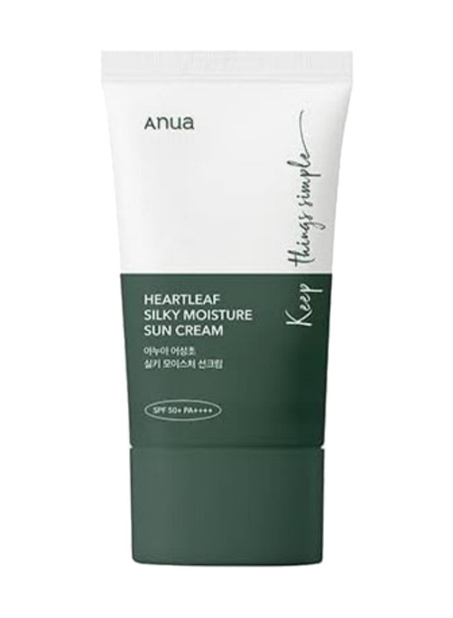 Heartleaf Silky Moisture Sunscreen SPF50+ PA++++ 50ml