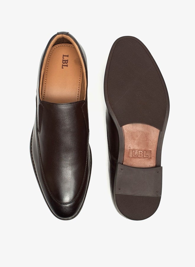 Men Solid Slip-On Loafers