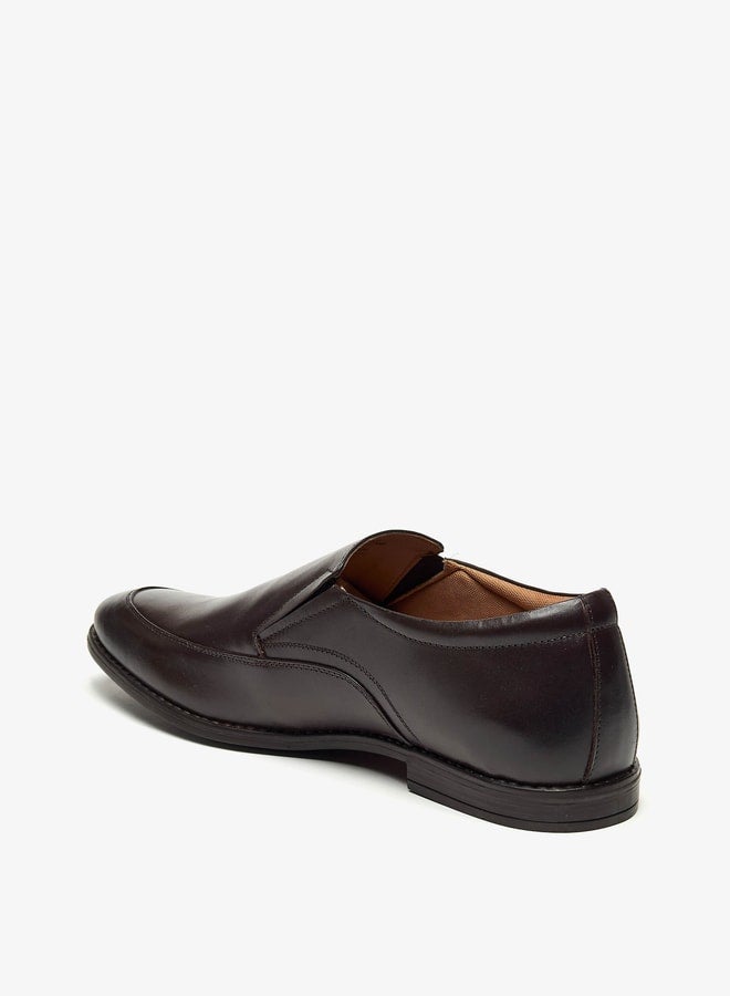 Men Solid Slip-On Loafers