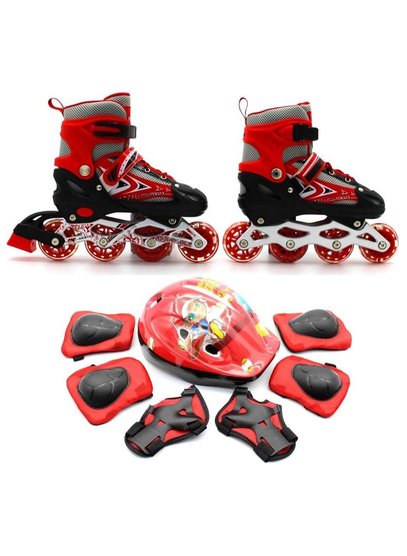Sunflower Children's Outdoor Sports Shoes Skate Shoes with Wheels for Girls Boys Children Roller Skates Sneakers