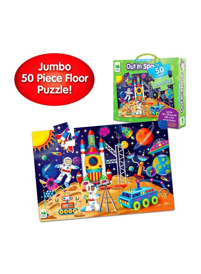 50-Piece Out In Space Jumbo Floor Puzzle 438251