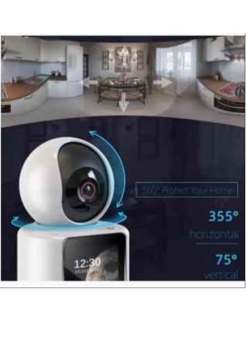 Full HD WIFI Video Calling PT Camera with One-Click Call, Anthropomorphic Detection, and Infrared Night Vision via Mobile App