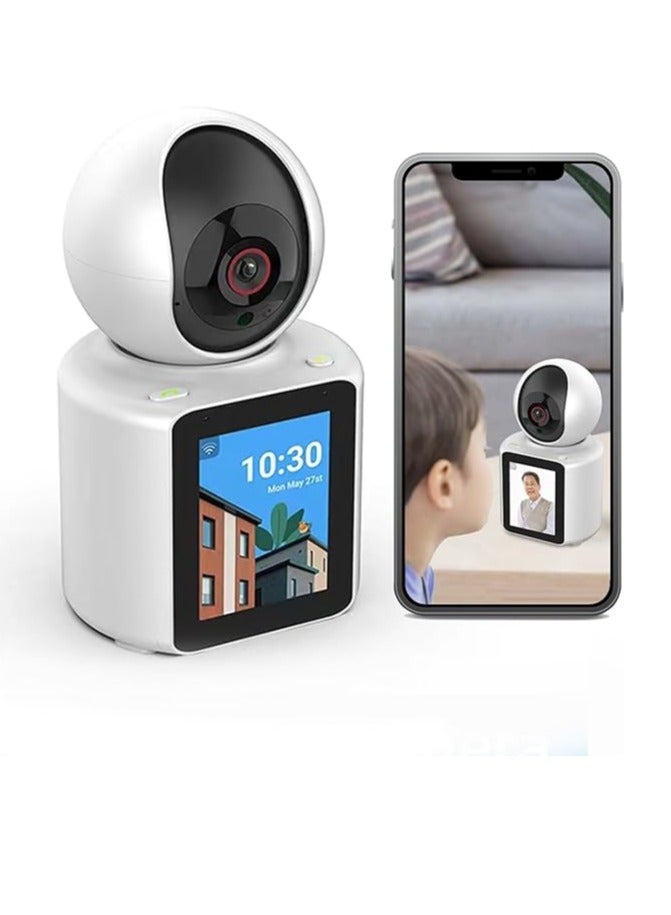 Full HD WIFI Video Calling PT Camera with One-Click Call, Anthropomorphic Detection, and Infrared Night Vision via Mobile App