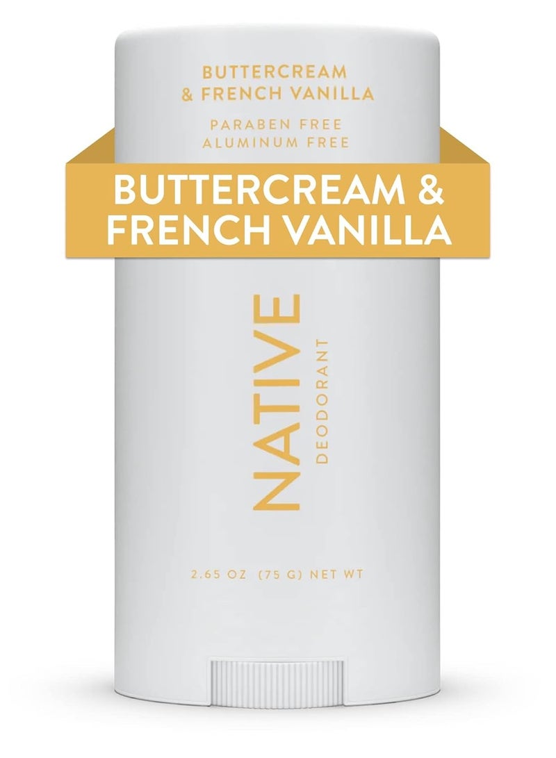 Native Deodorant Contains Naturally Derived Ingredients, 72 Hour Odor Control | Seasonal Scents for Women and Men, Aluminum Free with Baking Soda, Coconut Oil & Shea Butter | Buttercream & Vanilla
