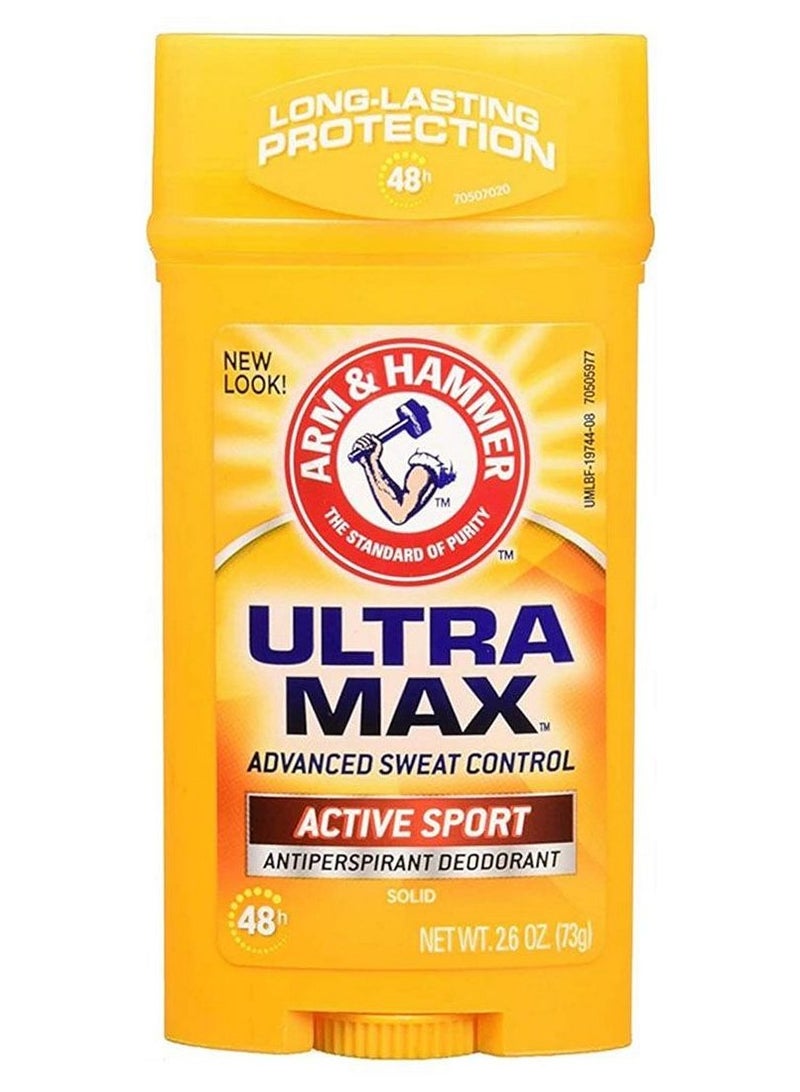 Ultramax Solid Antiperspirant Deodorant Active Sport 73 G