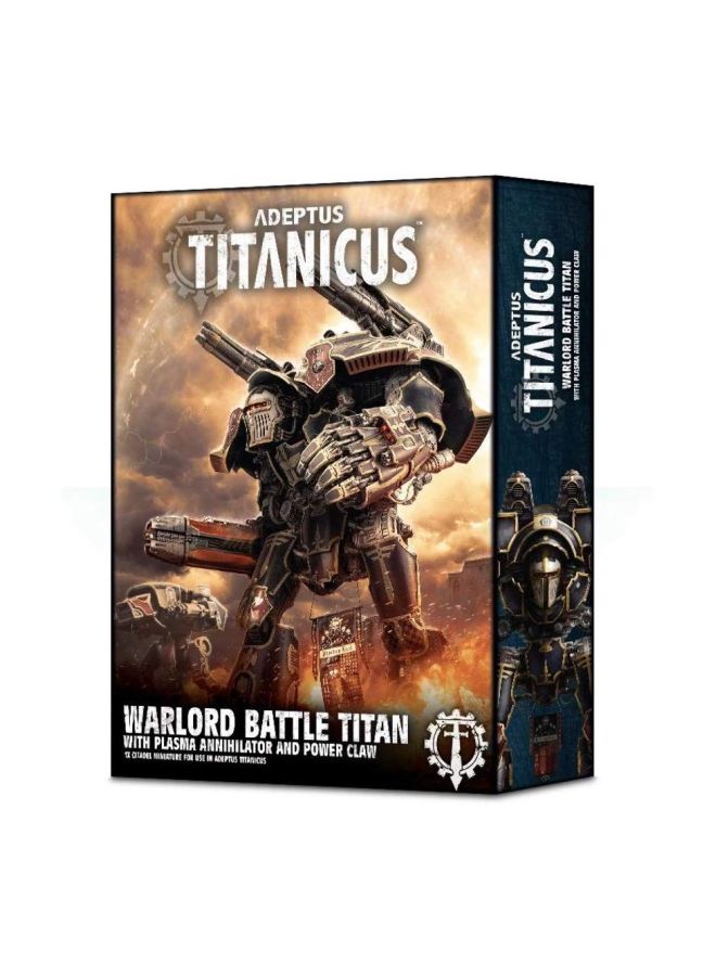 Adeptus Titanicus: Warlord Battle Titan With Plasma Annihilator And Power Claw Playset