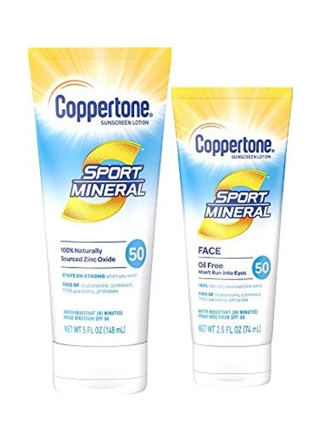 Pack Of 2 Sport Mineral Sunscreen Clear