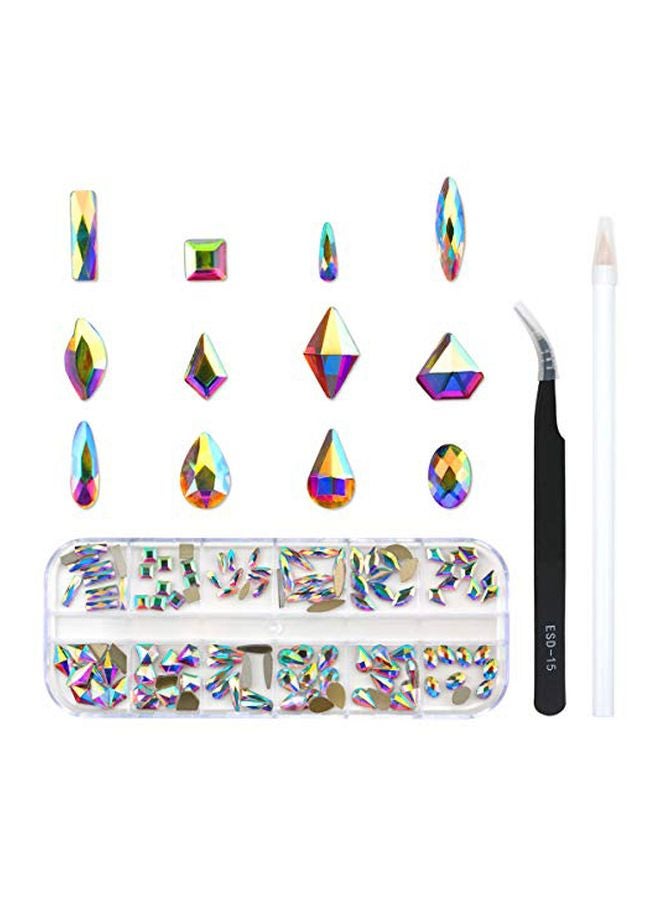 AB Crystal Rhinestones Box Multicolour