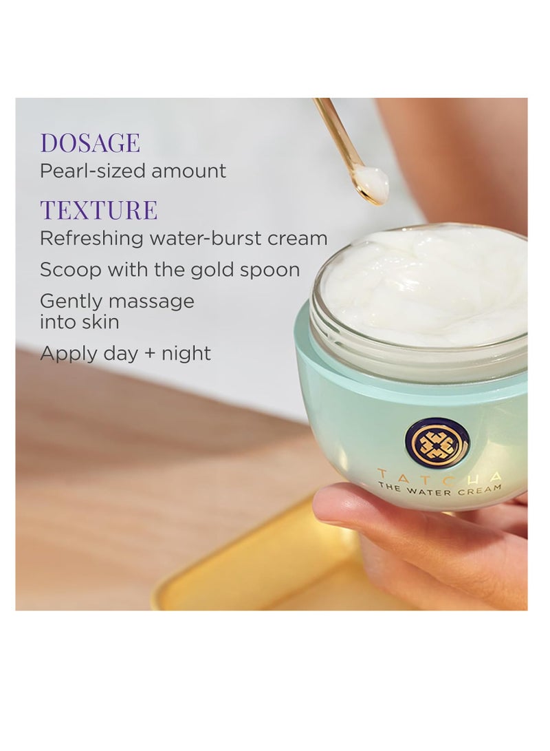 TATCHA The Water Cream | Cream Moisturizer for Face, Optimal Hydration For Pure Poreless Skin | 50 ml / 1.7 oz