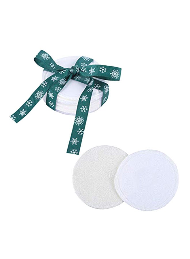 12 -Piece Reusable Makeup Remover Pads With Gift Box White