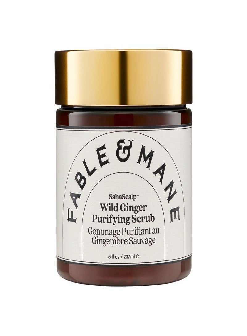 Fable And Mane SahaScalp Wild Ginger Purifying Scrub 237ml