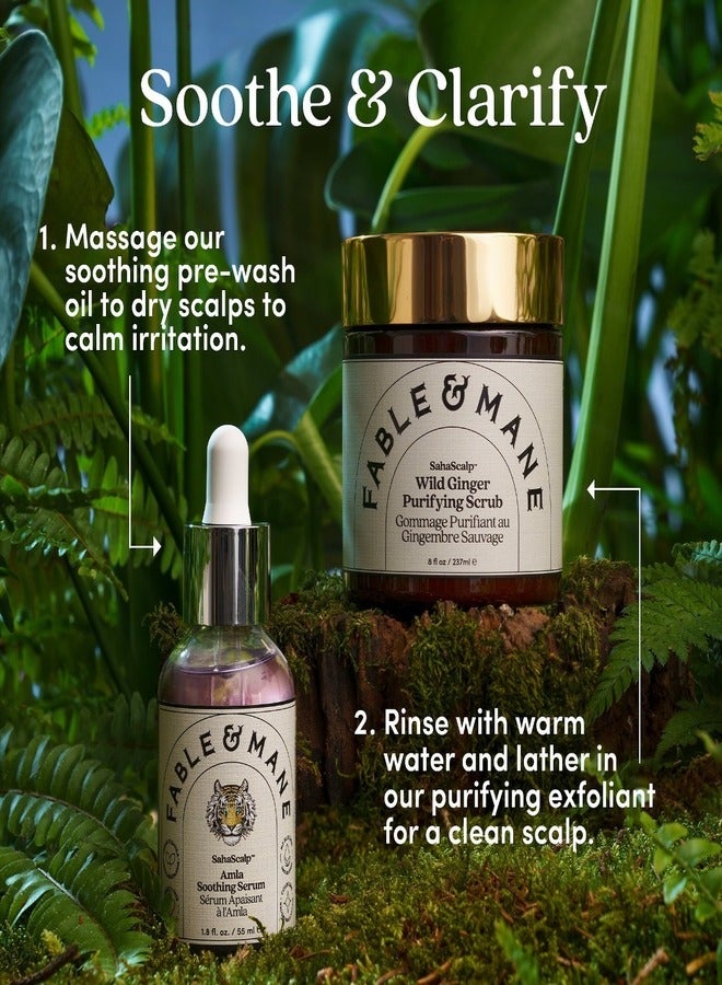 Fable And Mane SahaScalp Wild Ginger Purifying Scrub 237ml