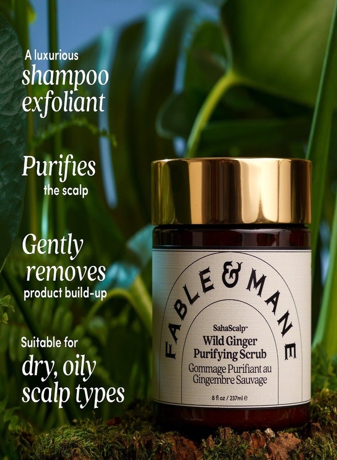 Fable And Mane SahaScalp Wild Ginger Purifying Scrub 237ml