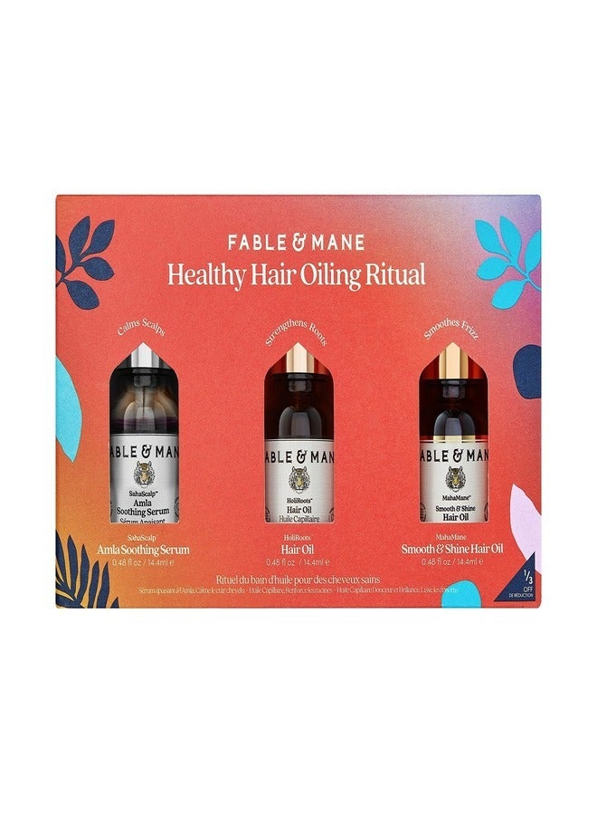 Fable and Mane Healthy Hair Oiling Ritual Set