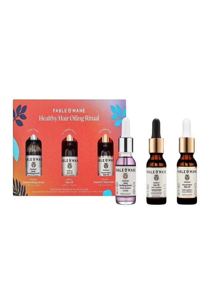 Fable and Mane Healthy Hair Oiling Ritual Set