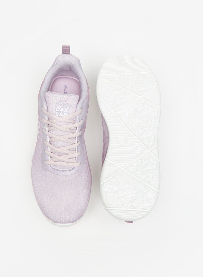 Women's Textured Lace-Up Sports Shoes