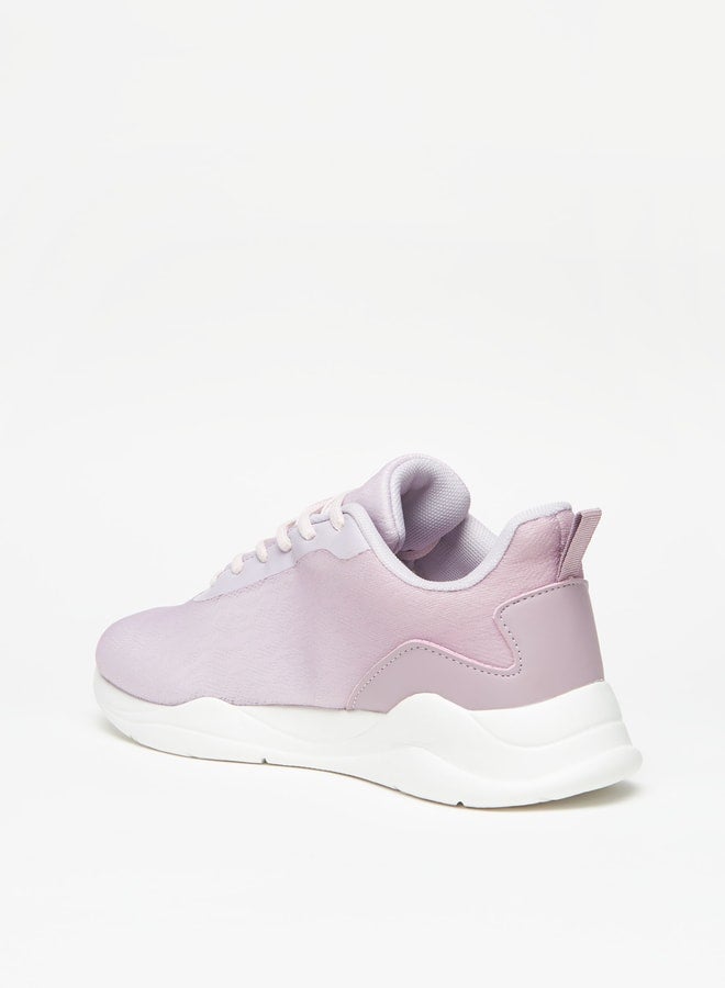 Women's Textured Lace-Up Sports Shoes