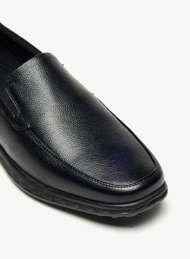 Men Solid Slip-On Loafers
